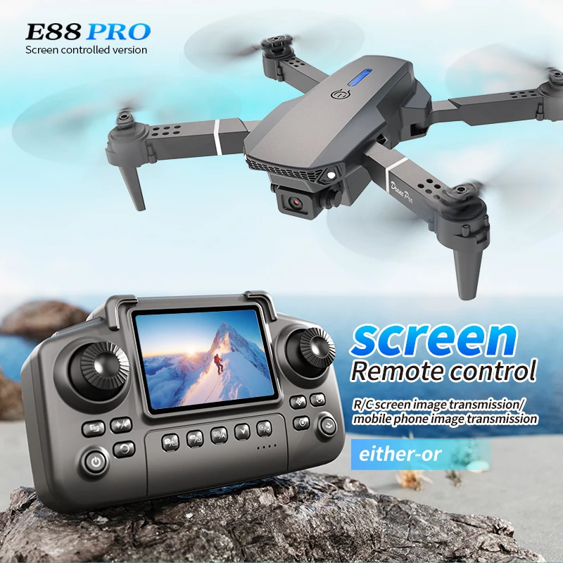 Drone Battery Case - Drone Profesional E88 PRO dengan Layar