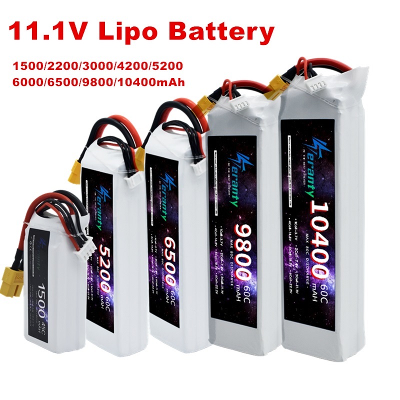 Drone Battery 3S - 3S 11.1V Lipo baterai Deans XT60
