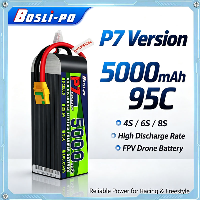 Drone Battery 4S - Boslipo P7 Versi 5000mAh 95C Baterai