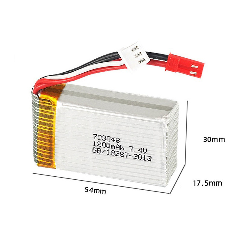 Baterai Lipo 2S 7.4 V 1200MAh  - Eachine Drone E010 ulasan dan harga