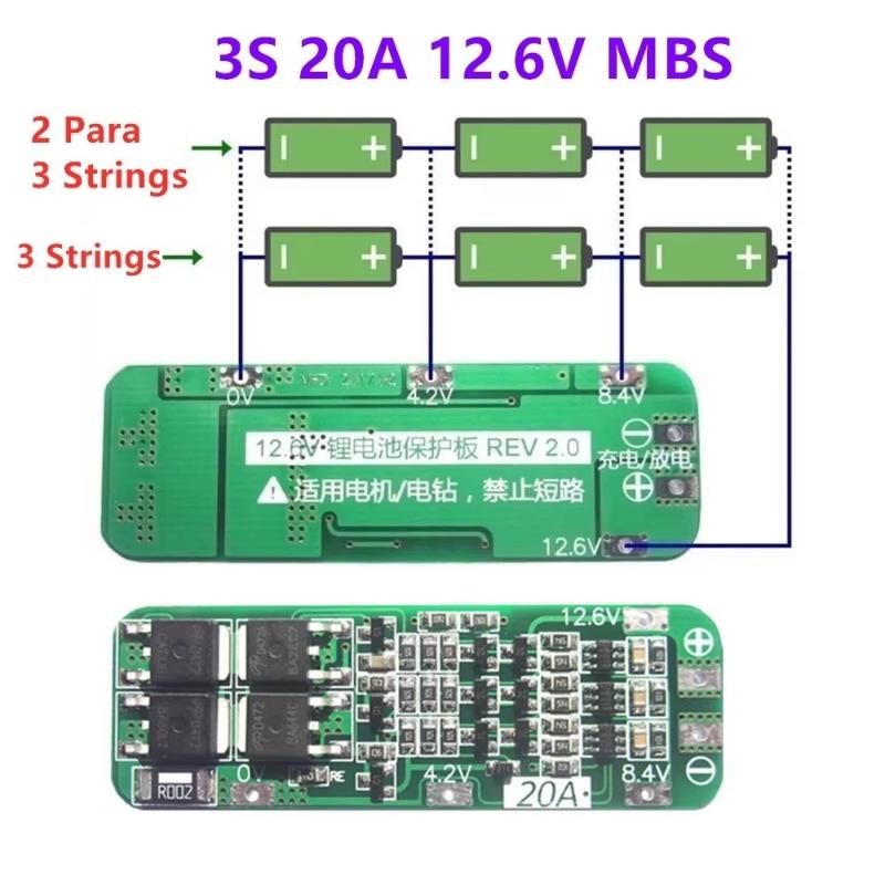 Papan Perlindungan Pengisian B - Drone Battery 3S ulasan dan harga